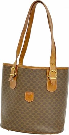 Celine Brown Pvc Tote Bag (Pre-Owned)
