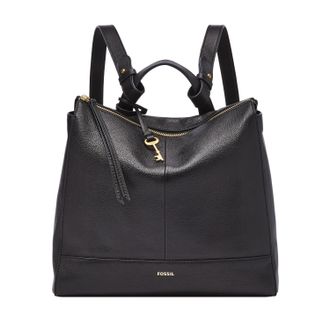 Fossil Womens Elina Leather Convertible Small Backpack
