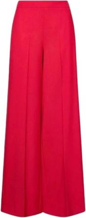 Marella Wide Broeken - Dames - Wijde Broeken - Rood - S - Broeken