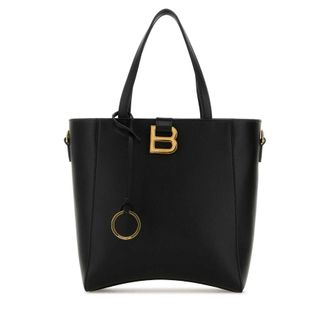 Balenciaga Black Leather Small Hourglass Handbag