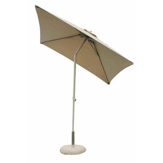 COSMA Sombrilla De Jard&iacute;n Poste De Aluminio Tela Beige Agrisado 2x2 Mod. Nice
