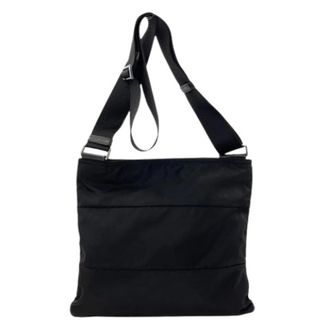 Prada Pre-owned Vintage Schoudertas - Dames - Pre-owned - Zwart - Maat: ONE Size Nylon