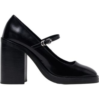 Maje Leather Mary Janes in Black at Nordstrom, Size 36B Eu