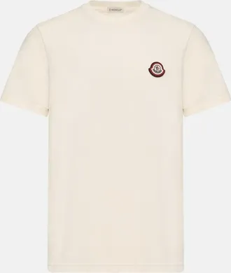 Moncler BRANDED COTTON T SHIRT Size: XXL, colour: BEIGE