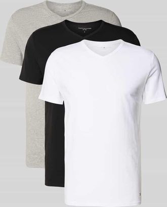 Tommy Hilfiger Slim Fit T-Shirt Set aus Baumwoll-Mix im 3er-Pack in Black, Gr&ouml;&szlig;e XXL
