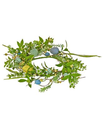 National Tree Company 6In Spring Flowers And Eggs Candle Ring