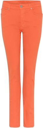 C.Ro Slim-fit Jeans - Dames - Slim Fit Jeans - Oranje - XL - Jeans