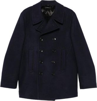 Tom Ford TOM Ford Jassen - Heren - Mantel - Blauw - L - Jassen