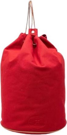 Herm&egrave;s Pre-owned Polochon Mimile - Dames - Vintage Tas - Rood - ONE Size - Leer - Vintage