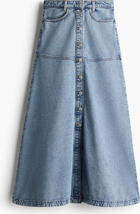 H&M Jeansjupe in A-Linie - Blue