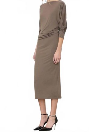 &Eacute;terne Aspen Midi Dress In Mushroom