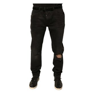 Dolce & Gabbana Slim-fit Jeans, male, Black, Size: 3XL Skinny Denim Jeans