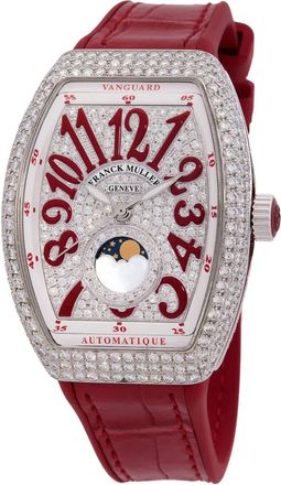 Franck Muller Vanguard Moonphase Quartz Diamond Ladies Watch V32SCATFOLDCD(ACRG)