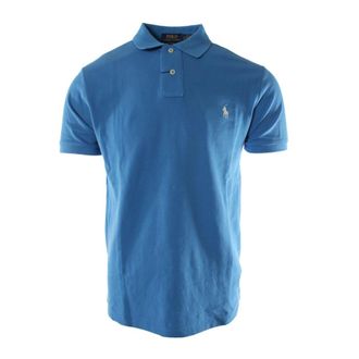 Ralph Lauren Polo Shirts, male, Blue, Size: S Slim Fit Polo