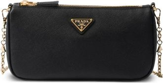 Prada Borsa a spalla Re-Edition 2000 con catena - Nero