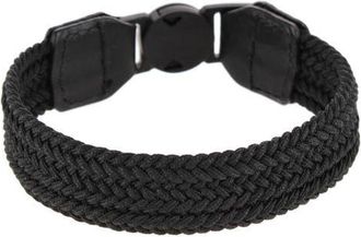 Trafalgar Store Brody 18mm Solid Color Braided Golf Bracelet in Black at Nordstrom