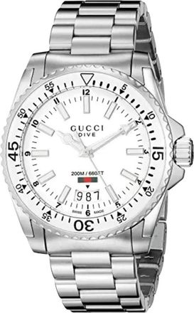 Gucci Accessoires, Heren, Grijs, ONE Size, Duikhorloge