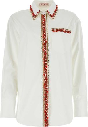 Valentino Garavani Womens White Poplin Shirt Cotton - Size EU 36 (Womens)