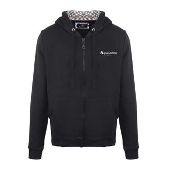 Aquascutum Heren Casual Hoodie (Zwart)