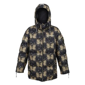 Regatta Womens/Ladies Christian Lacroix Gallican Messangers Print Baffled Padded Jacket (Black/Gold) - Size 12 UK