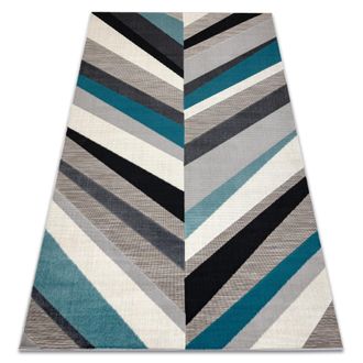 RugsX Rugsx - Alfombra Lisboa 27237654 Espina De Pescado Gris / Azul Grey 120x170 Cm