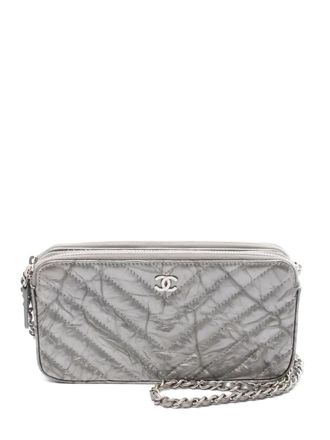 Chanel Portafoglio con catena - Argento