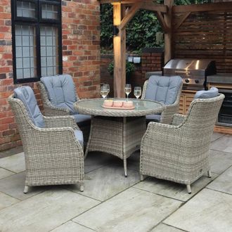 Royalcraft Wentworth Comfort Dining Set in Beige