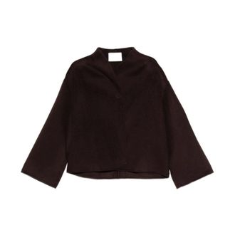 Soft Goat Korte Jas - Dames - Jassen - Bruin - Maat: S Wol