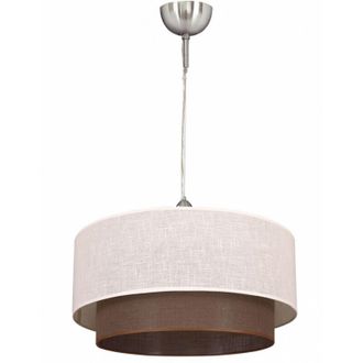 Fabrilamp Fab 2.810/35-beis/marr Colgante Doble 1l. Beis/marron Cilind Regx35x35