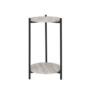 Moloo auxiliar decorativa de travertino &oslash;27 cm