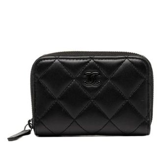 Chanel Pre-owned Wallets, female, Black, Size: ONE SIZE Pre-owned Business card case