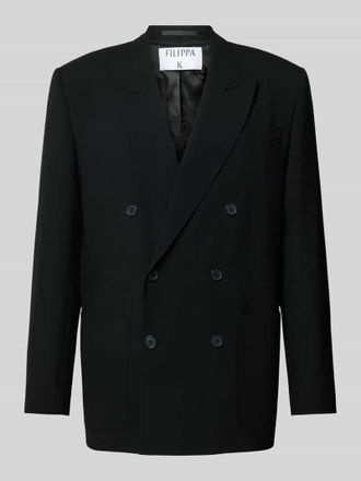 Filippa K Straight Fit Sakko aus Woll-Mix in Black, Gr&ouml;&szlig;e 48