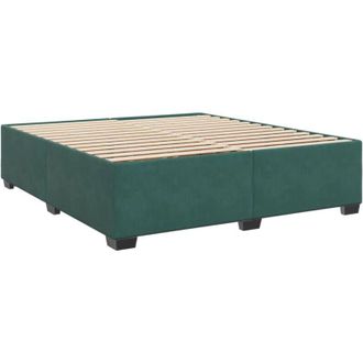 vidaXL Vidaxl - Estructura Cama Sin Colch&oacute;n Terciopelo Verde Oscuro 180x200 Cm