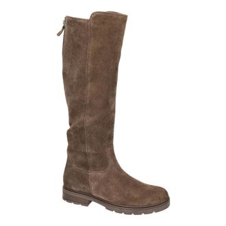 Gabor Dreamvelour/Elastische Laars - Dames - Schoenen - Bruin - Maat: 38 1/2 EU Zijde