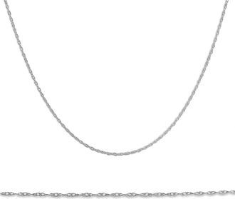Pompeii3 Solid 14k White Gold 18 Chain With Spring Ring