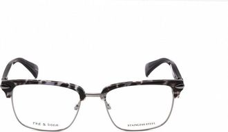 Rag & Bone Mens Black Browline Eyeglass Frames RNB7038/G-2