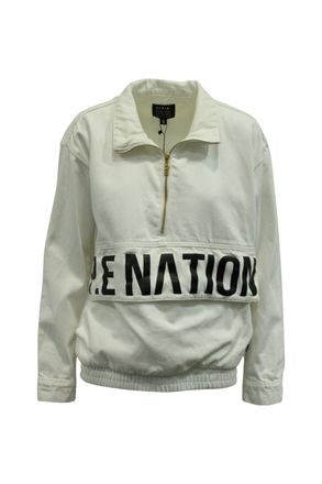 P.E Nation P. E Nation 1967 Pullover Sweater in White Denim