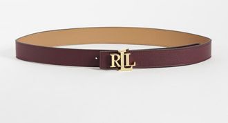 Ralph Lauren cintura reversibile media 30 bordeaux-Rosso