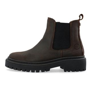 Ca Shott Caslea Chelsea Boot Zip Oil Suede Freizeitstiefel f&uuml;r Damen | schwarz