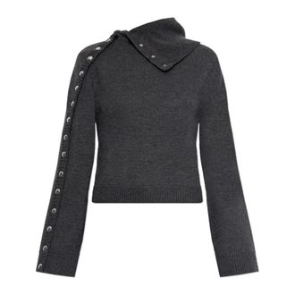 Iro Konie Turtleneck - Dames - Coltruien - Grijs - XS - Wol - Truien & Vesten