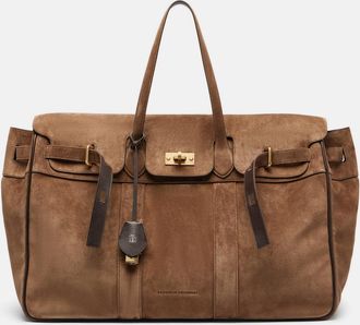 Brunello Cucinelli Large suede tote bag