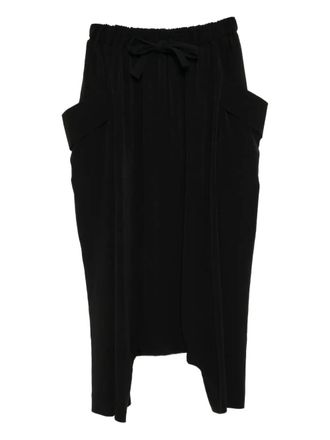 Yohji Yamamoto pocket tapered trousers - Black