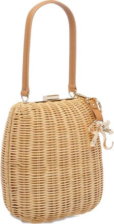 Self Portrait Borsa tote con portachiavi - Marrone