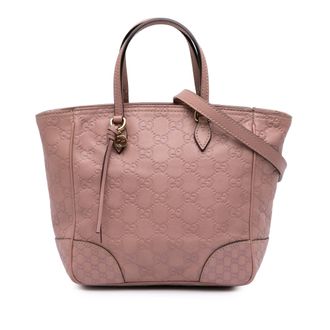 Gucci Mooie Tote Bag Gegraveerd Leer