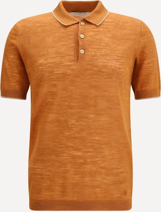 Brooksfield Polo in misto lino Man 48