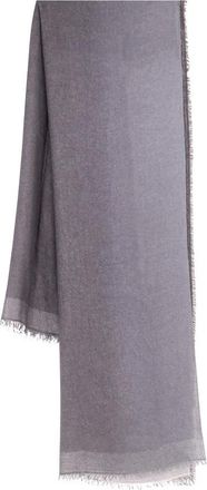 Faliero Sarti Bufanda con bordes deshilachados - Accessories - Mujer - Gris - ONE SIZE