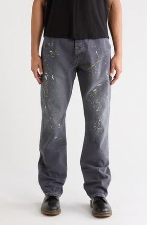 Purple Embellished Paint Carpenter Jeans in Grey at Nordstrom Rack, Size 30