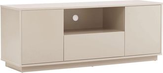 Oviala Mueble TV moderno rectangular L140 cm crudo