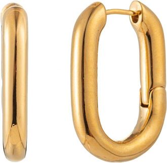 Eyecandy LA Eye Candy La The Luxe Collection 24K Plated Square Earrings