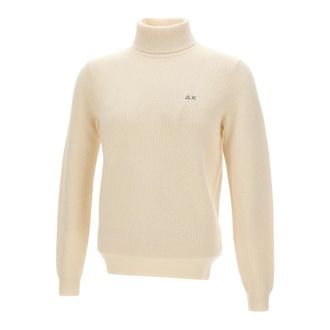 Sun 68 Turtlenecks, male, White, 3XL, Turtleneck Jumper